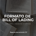 Formato de Bill of Lading