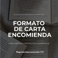 Formato de la Carta Encomienda